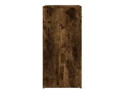 Aparadores 2 uds madera de ingeniería roble ahumado 79x38x80 cm