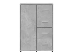 Aparadores 2 uds madera de ingeniería gris hormigón 60x31x84 cm