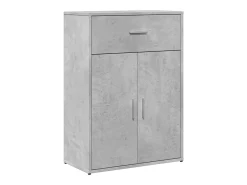 Aparadores 2 uds madera de ingeniería gris hormigón 60x30x84 cm