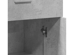 Aparadores 2 uds madera de ingeniería gris hormigón 60x30x84 cm