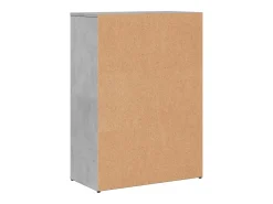 Aparadores 2 uds madera de ingeniería gris hormigón 60x30x84 cm
