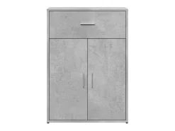 Aparadores 2 uds madera de ingeniería gris hormigón 60x30x84 cm