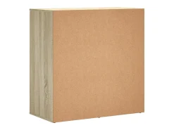 Aparadores 2 uds madera de ingeniería roble Sonoma 79x38x80 cm