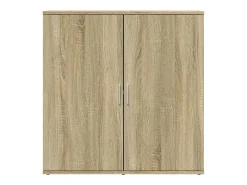 Aparadores 2 uds madera de ingeniería roble Sonoma 79x38x80 cm