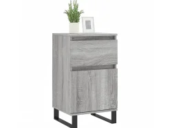 Aparadores 2 uds madera de ingeniería gris Sonoma 40x35x70 cm ES14283