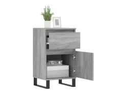 Aparadores 2 uds madera de ingeniería gris Sonoma 40x35x70 cm ES14283