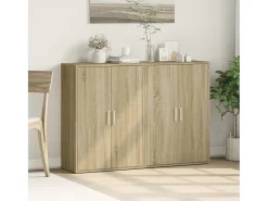 Aparadores 2 uds madera de ingeniería roble Sonoma 60x31x84 cm ES552404