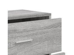 Aparadores 2 uds madera de ingeniería gris Sonoma 60x31x84 cm