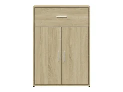 Aparadores 2 uds madera de ingeniería roble Sonoma 60x30x84 cm ES398986