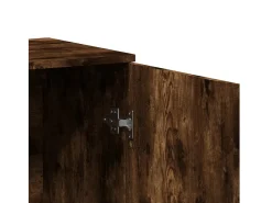 Aparadores 2 uds madera de ingeniería roble ahumado 79x38x80 cm