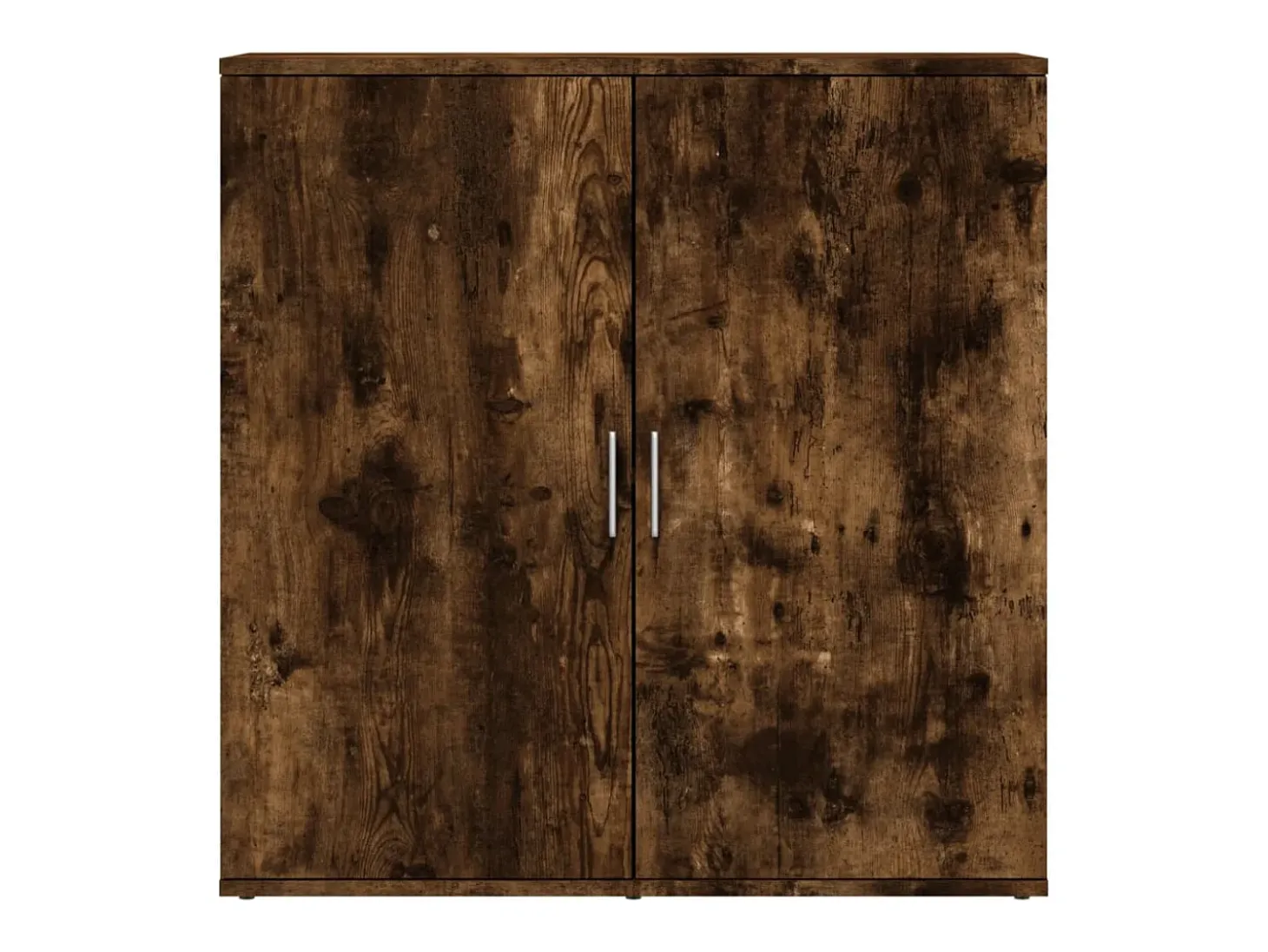 Aparadores 2 uds madera de ingeniería roble ahumado 79x38x80 cm
