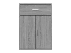 Aparadores 2 uds madera de ingeniería gris Sonoma 60x30x84 cm