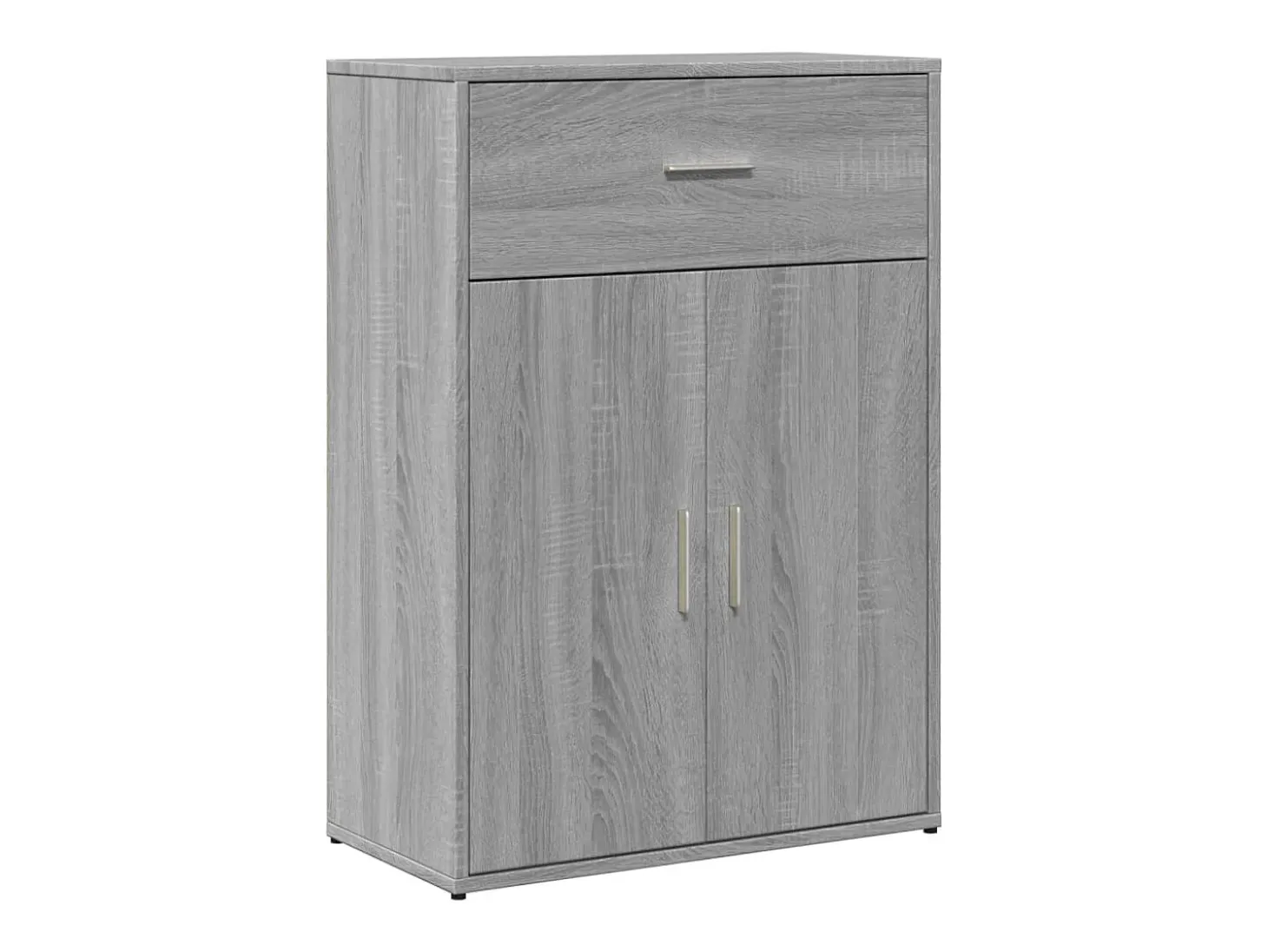 Aparadores 2 uds madera de ingeniería gris Sonoma 60x30x84 cm