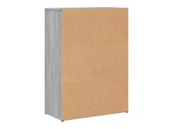Aparadores 2 uds madera de ingeniería gris Sonoma 60x30x84 cm
