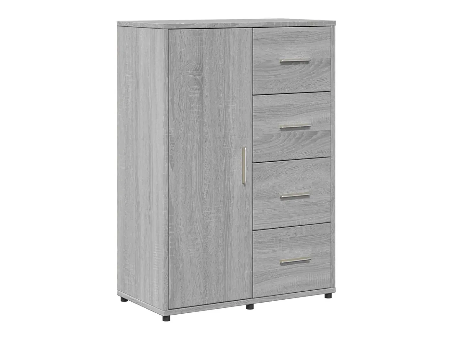 Aparadores 2 uds madera de ingeniería gris Sonoma 60x31x84 cm