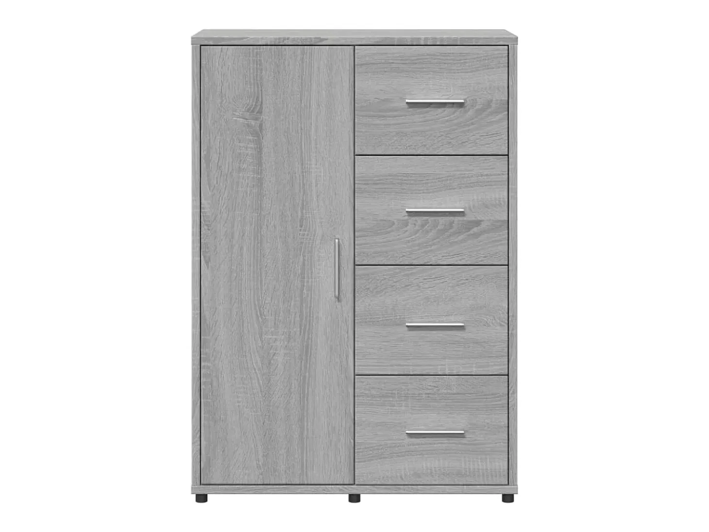 Aparadores 2 uds madera de ingeniería gris Sonoma 60x31x84 cm