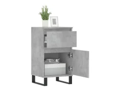Aparadores 2 uds madera de ingeniería gris hormigón 40x35x70 cm ES16655