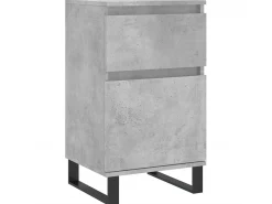 Aparadores 2 uds madera de ingeniería gris hormigón 40x35x70 cm ES16655
