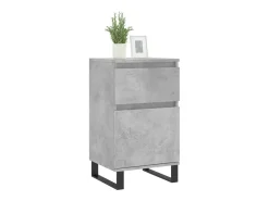 Aparadores 2 uds madera de ingeniería gris hormigón 40x35x70 cm ES16655