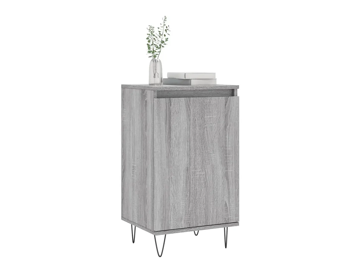 Aparadores 2 uds madera de ingeniería gris Sonoma 40x35x70 cm ES32603