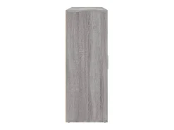 Aparadores 3 uds madera de ingeniería gris Sonoma 60x31x84 cm ES900598