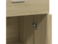 Aparadores 2 uds madera de ingeniería roble Sonoma 60x30x84 cm