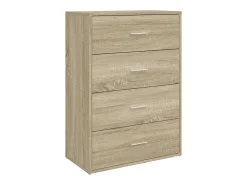 Aparadores 2 uds madera de ingeniería roble Sonoma 60x31x84 cm ES958032