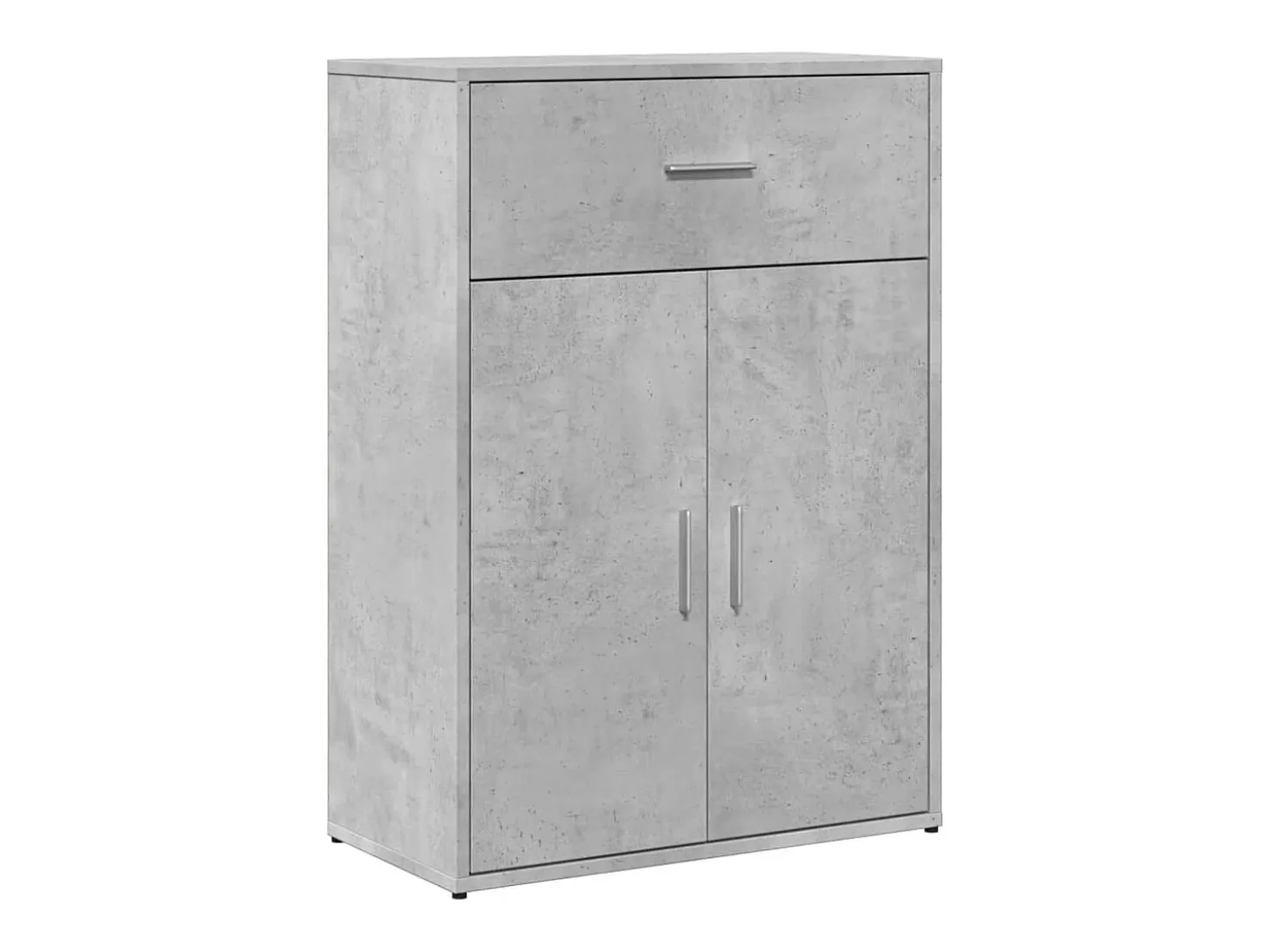 Aparadores 2 uds madera de ingeniería gris hormigón 60x30x84 cm ES867346