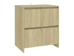 Aparadores 2 uds madera de ingeniería roble Sonoma 70x41x75 cm ES49901