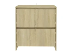 Aparadores 2 uds madera de ingeniería roble Sonoma 70x41x75 cm ES49901