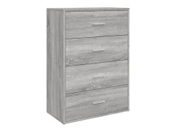 Aparadores 2 uds madera de ingeniería gris Sonoma 60x31x84 cm ES121423