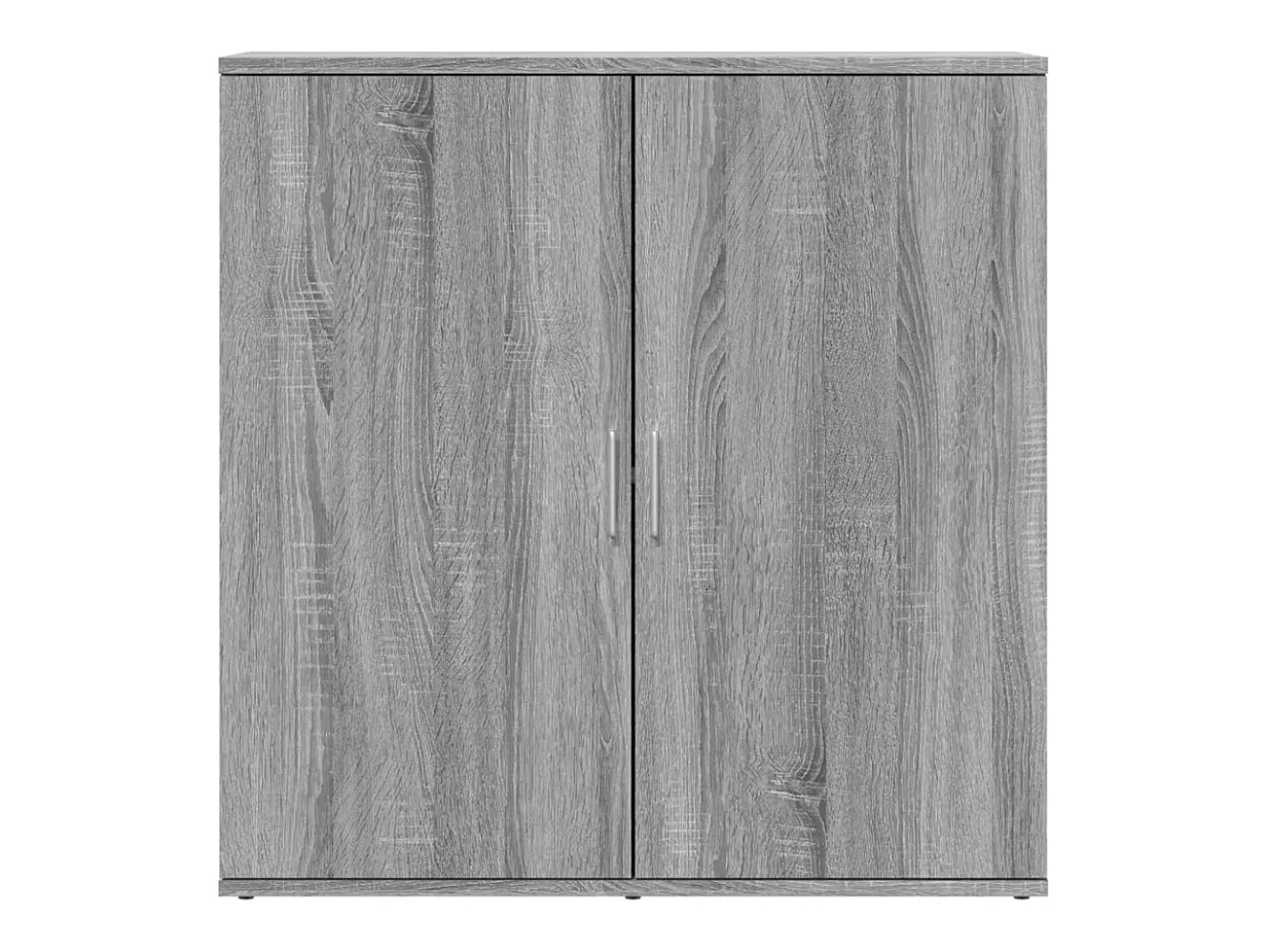 Aparadores 2 uds madera de ingeniería gris Sonoma 79x38x80 cm