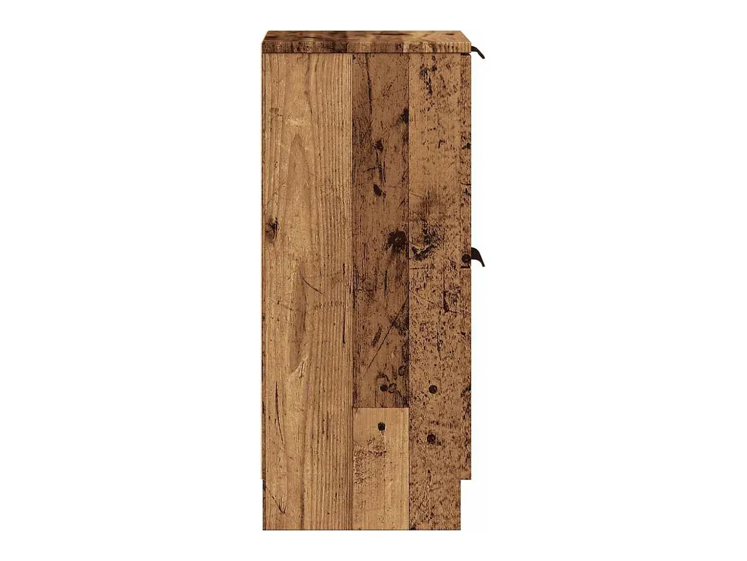 Aparadores 2 uds madera ingeniería madera envejecida 30x30x70cm