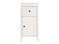 Aparadores 2 uds madera maciza de pino blanco 40x35x80 cm ES79093