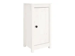 Aparadores 2 uds madera maciza de pino blanco 39x35x80 cm