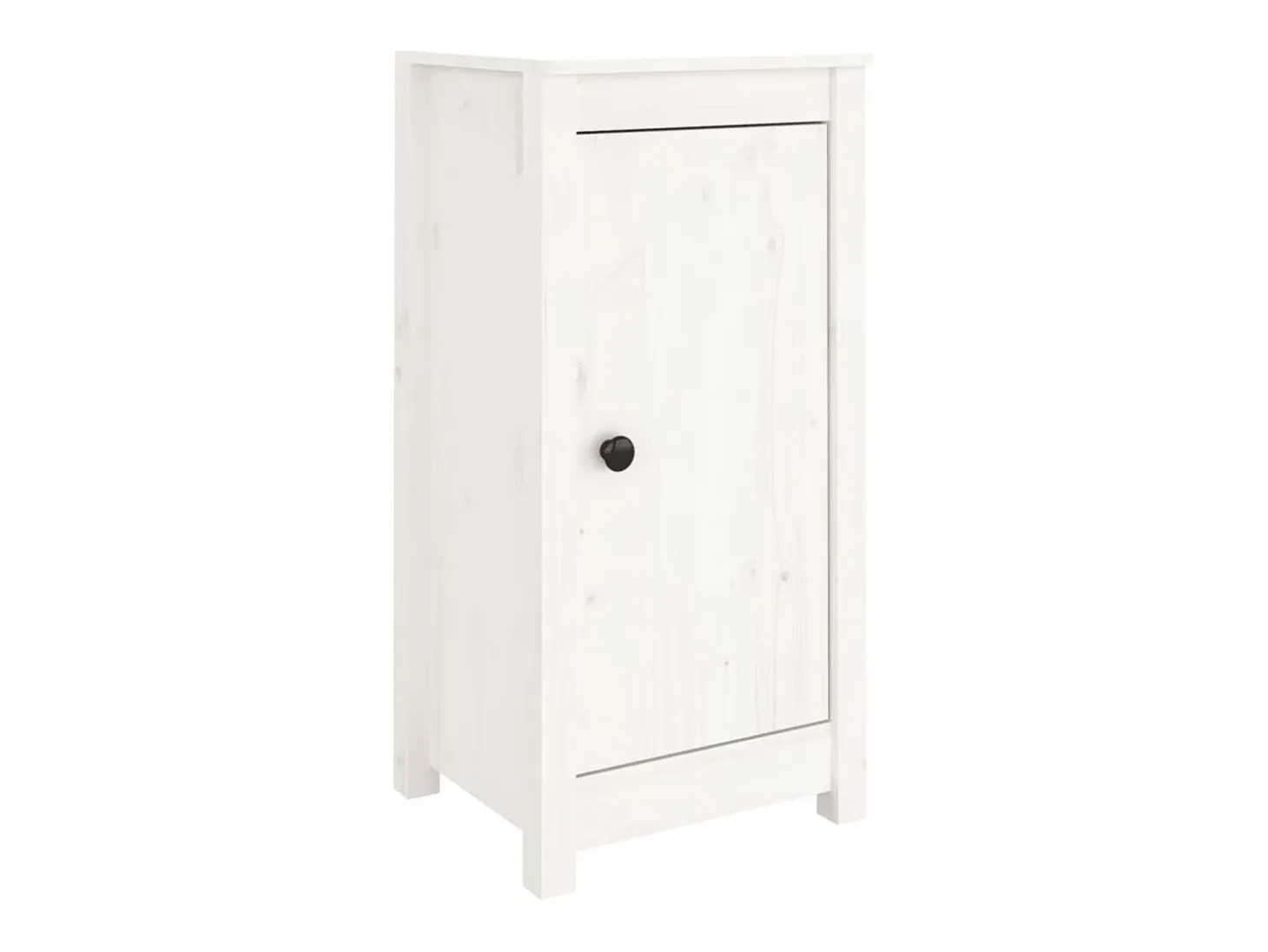 Aparadores 2 uds madera maciza de pino blanco 39x35x80 cm
