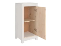Aparadores 2 uds madera maciza de pino blanco 39x35x80 cm