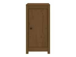 Aparadores 2 uds madera maciza de pino marrón miel 39x35x80 cm