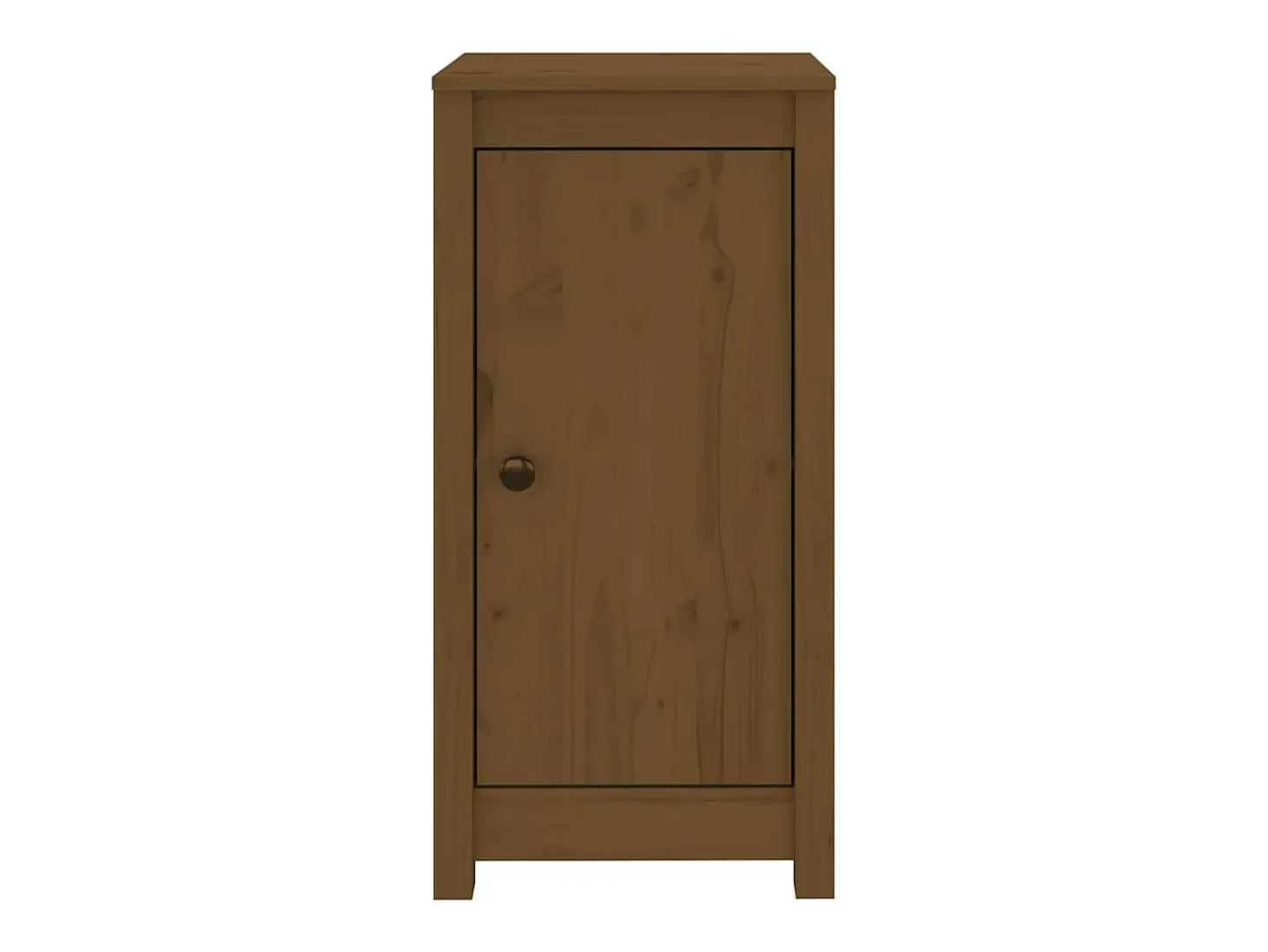 Aparadores 2 uds madera maciza de pino marrón miel 39x35x80 cm