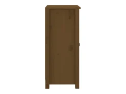 Aparadores 2 uds madera maciza de pino marrón miel 39x35x80 cm