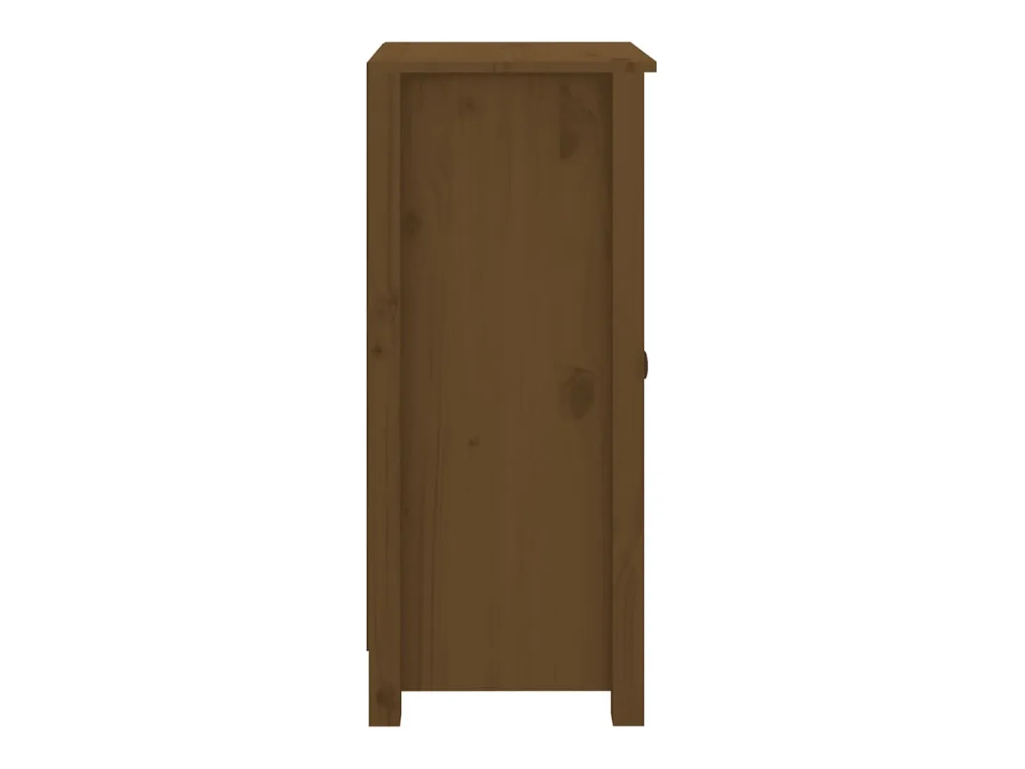 Aparadores 2 uds madera maciza de pino marrón miel 39x35x80 cm