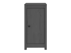 Aparadores 2 uds madera maciza de pino gris 40x35x80 cm ES17361