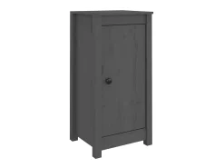 Aparadores 2 uds madera maciza de pino gris 40x35x80 cm ES17361