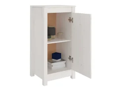 Aparadores 2 uds madera maciza de pino blanco 40x35x80 cm ES87633