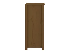 Aparadores 2 uds Marrón miel 40x35x80 cm Madera maciza de pino