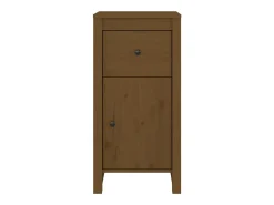 Aparadores 2 uds Marrón miel 40x35x80 cm Madera maciza de pino