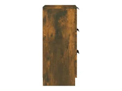 Aparadores 2 uds Roble ahumado 30x30x70 cm Madera de ingeniería