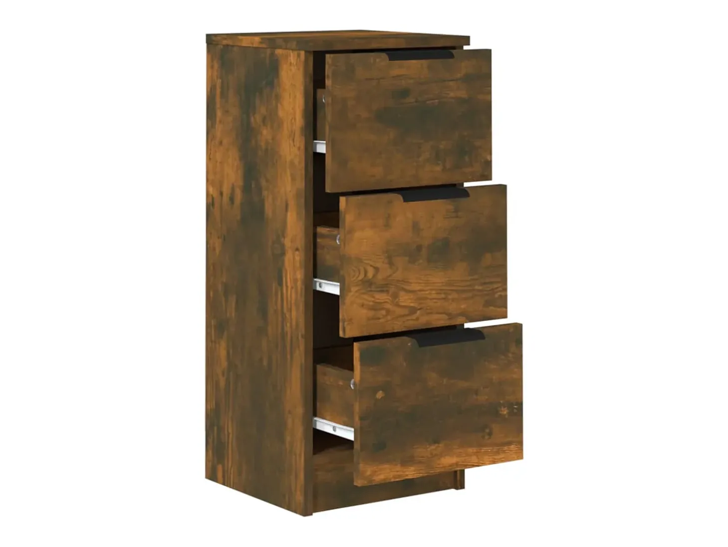 Aparadores 2 uds Roble ahumado 30x30x70 cm Madera de ingeniería