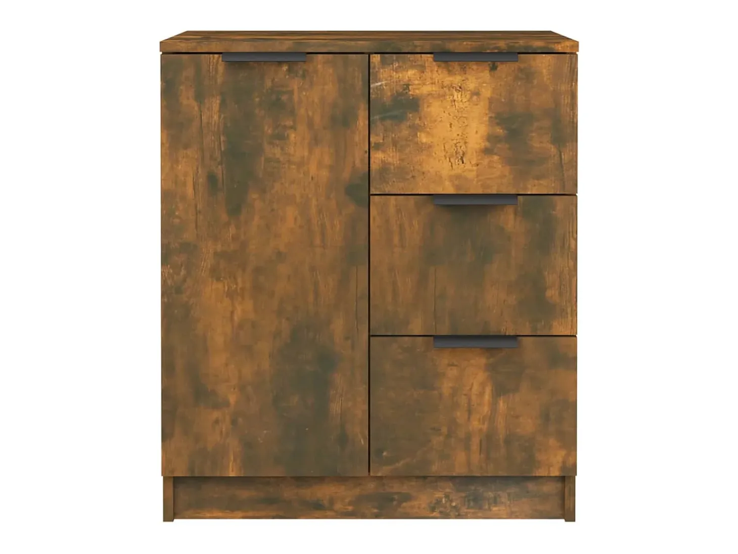 Aparadores 2 uds Roble ahumado 60x30x70 cm Madera de ingeniería