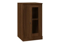 Aparadores 2 unidades madera color marrón roble 37,5x35,5x67,5 cm